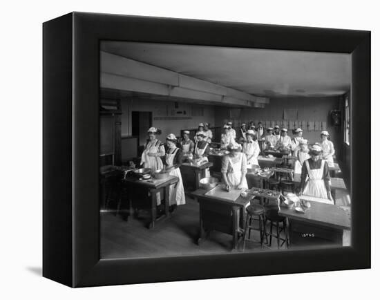 Cooking Class, Seattle, 1909-Ashael Curtis-Framed Premier Image Canvas