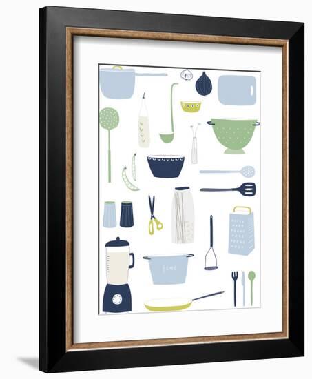 Cooking Happiness-Clara Wells-Framed Giclee Print