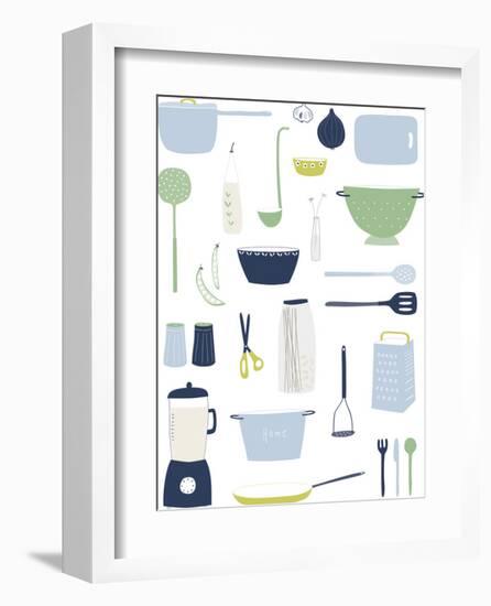 Cooking Happiness-Clara Wells-Framed Giclee Print