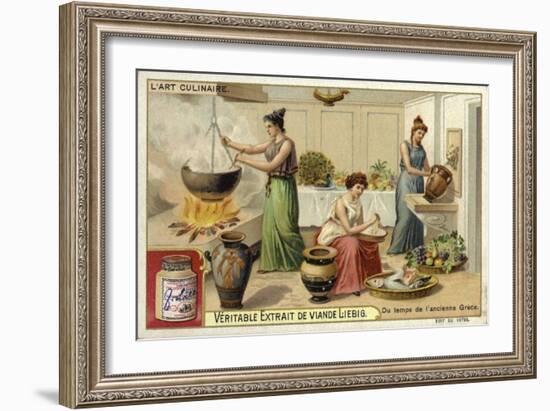 Cooking in Ancient Greece-null-Framed Giclee Print