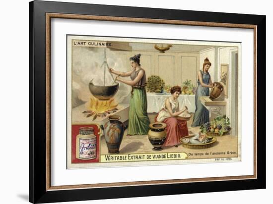 Cooking in Ancient Greece-null-Framed Giclee Print