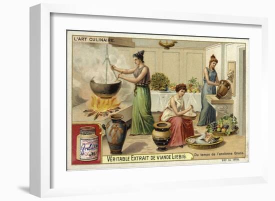 Cooking in Ancient Greece-null-Framed Giclee Print