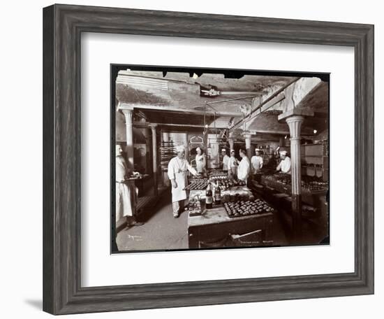 Cooks Working in the Kitchen at Maillard's Chocolate Manufacturers, 116-118 West 25th Street, New…-Byron Company-Framed Giclee Print