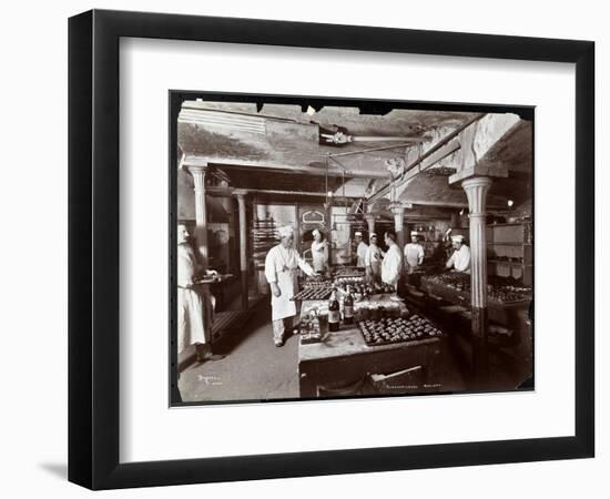 Cooks Working in the Kitchen at Maillard's Chocolate Manufacturers, 116-118 West 25th Street, New…-Byron Company-Framed Giclee Print