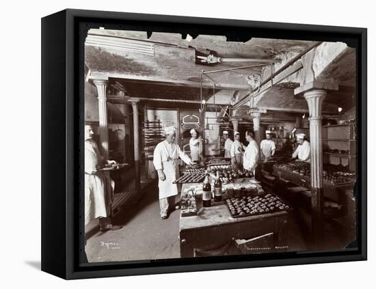 Cooks Working in the Kitchen at Maillard's Chocolate Manufacturers, 116-118 West 25th Street, New…-Byron Company-Framed Premier Image Canvas
