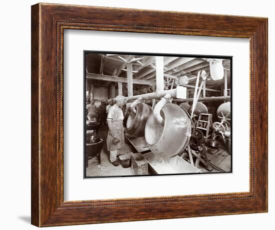 Cooks Working in the Kitchen at Maillard's Chocolate Manufacturers, 116-118 West 25th Street, New…-Byron Company-Framed Giclee Print