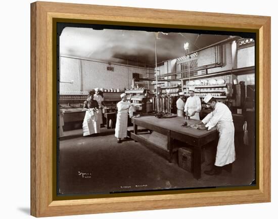 Cooks Working in the Kitchen at Maillard's Chocolate Manufacturers, 116-118 West 25th Street, New…-Byron Company-Framed Premier Image Canvas