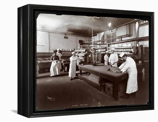 Cooks Working in the Kitchen at Maillard's Chocolate Manufacturers, 116-118 West 25th Street, New…-Byron Company-Framed Premier Image Canvas