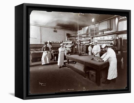 Cooks Working in the Kitchen at Maillard's Chocolate Manufacturers, 116-118 West 25th Street, New…-Byron Company-Framed Premier Image Canvas