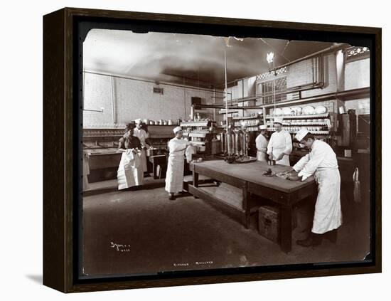 Cooks Working in the Kitchen at Maillard's Chocolate Manufacturers, 116-118 West 25th Street, New…-Byron Company-Framed Premier Image Canvas