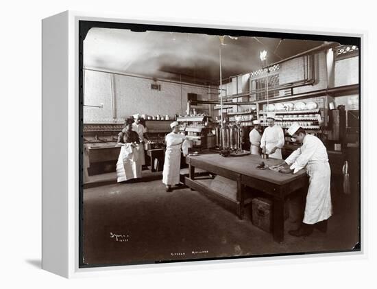 Cooks Working in the Kitchen at Maillard's Chocolate Manufacturers, 116-118 West 25th Street, New…-Byron Company-Framed Premier Image Canvas