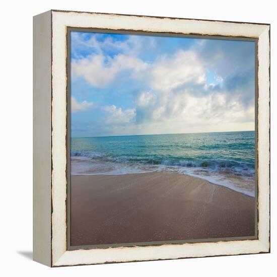 Cool Beach Square II-Susan Bryant-Framed Premier Image Canvas