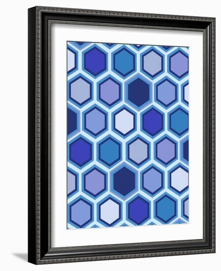 Cool Blue 3-Art Licensing Studio-Framed Giclee Print