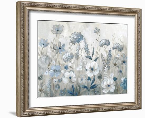 Cool Blue Field-null-Framed Art Print