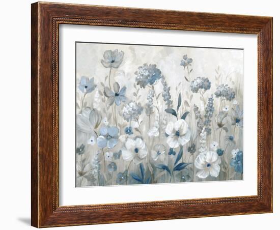 Cool Blue Field-null-Framed Art Print