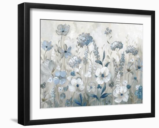 Cool Blue Field-null-Framed Art Print