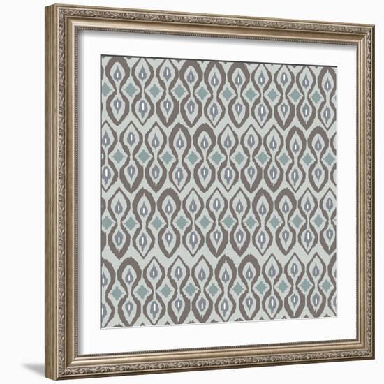 Cool Boardwalk Ikat-Sharon Turner-Framed Art Print