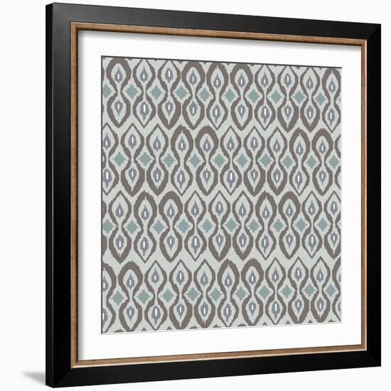 Cool Boardwalk Ikat-Sharon Turner-Framed Art Print