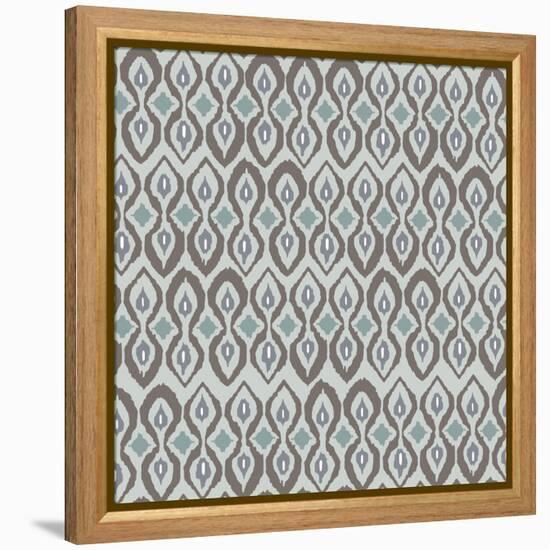 Cool Boardwalk Ikat-Sharon Turner-Framed Stretched Canvas