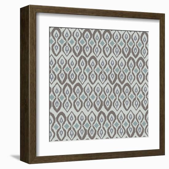 Cool Boardwalk Ikat-Sharon Turner-Framed Art Print