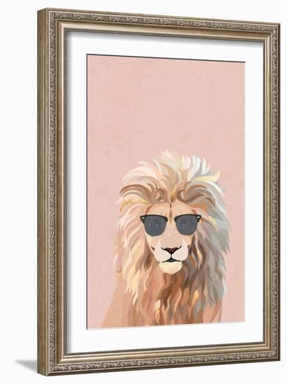 Cool cat lion-Sarah Manovski-Framed Giclee Print