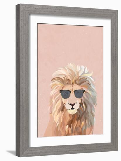 Cool cat lion-Sarah Manovski-Framed Giclee Print