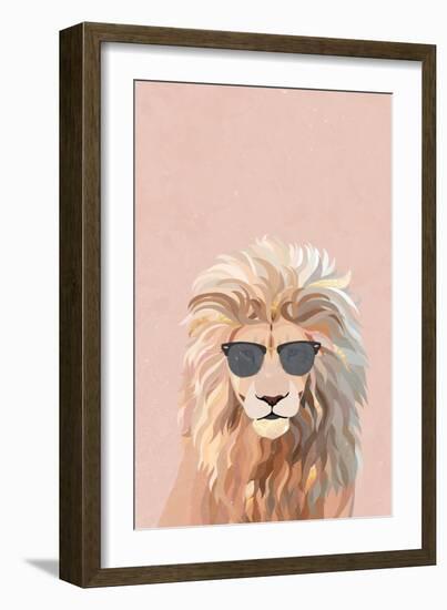 Cool cat lion-Sarah Manovski-Framed Giclee Print