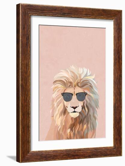 Cool cat lion-Sarah Manovski-Framed Giclee Print