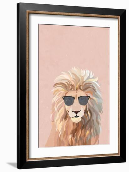 Cool cat lion-Sarah Manovski-Framed Giclee Print