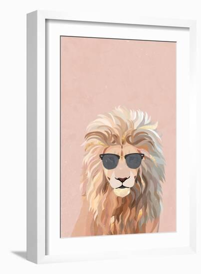 Cool cat lion-Sarah Manovski-Framed Giclee Print