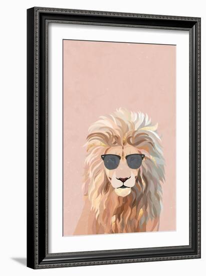 Cool cat lion-Sarah Manovski-Framed Giclee Print