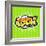 Cool! Comic Speech Bubble, Cartoon-jirawatp-Framed Art Print