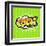 Cool! Comic Speech Bubble, Cartoon-jirawatp-Framed Art Print