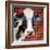 Cool Cow on Pattern-Lanie Loreth-Framed Art Print