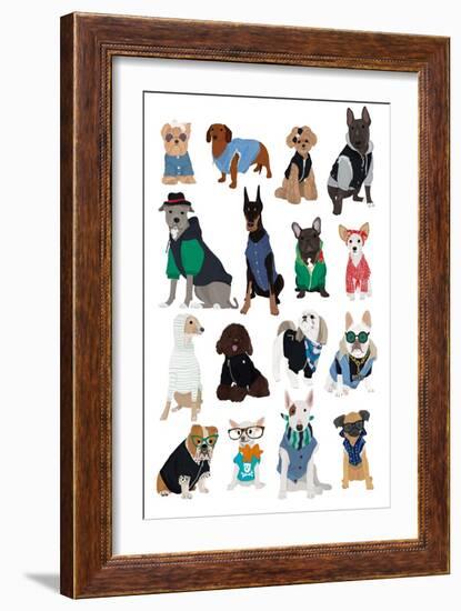 Cool Dog Print-Hanna Melin-Framed Giclee Print