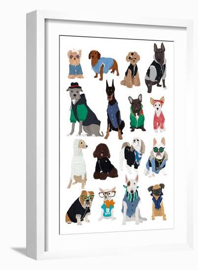 Cool Dog Print-Hanna Melin-Framed Giclee Print