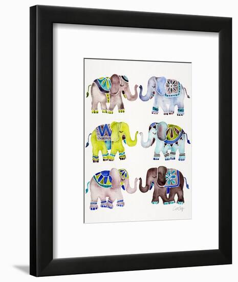 Cool Elephants-Cat Coquillette-Framed Art Print