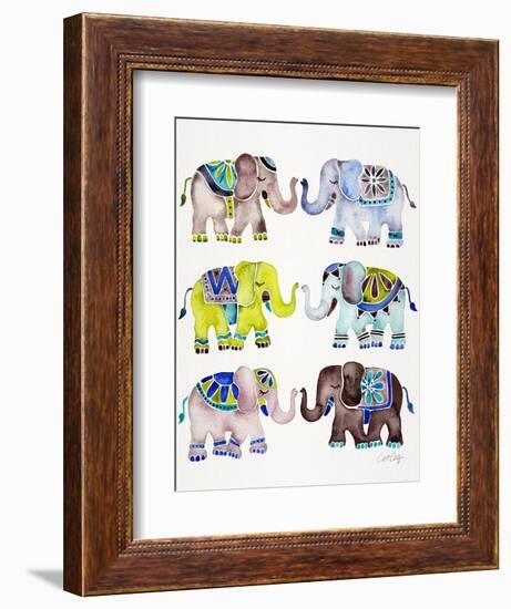 Cool Elephants-Cat Coquillette-Framed Premium Giclee Print