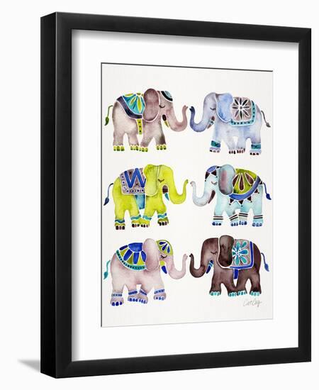 Cool Elephants-Cat Coquillette-Framed Premium Giclee Print