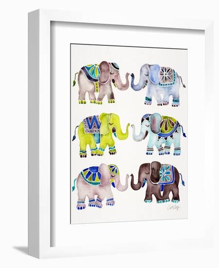 Cool Elephants-Cat Coquillette-Framed Premium Giclee Print