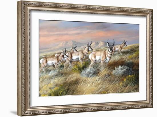 Cool Evening Strollers-Trevor V. Swanson-Framed Giclee Print