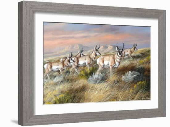 Cool Evening Strollers-Trevor V. Swanson-Framed Giclee Print