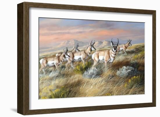 Cool Evening Strollers-Trevor V. Swanson-Framed Giclee Print