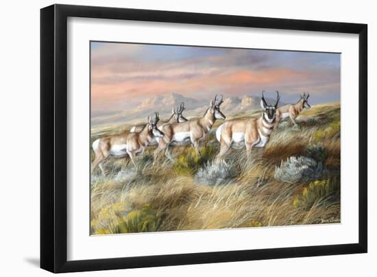 Cool Evening Strollers-Trevor V. Swanson-Framed Giclee Print