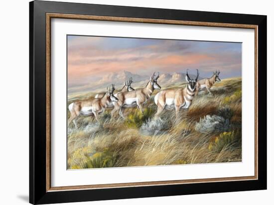 Cool Evening Strollers-Trevor V. Swanson-Framed Giclee Print