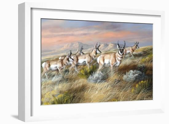 Cool Evening Strollers-Trevor V. Swanson-Framed Giclee Print