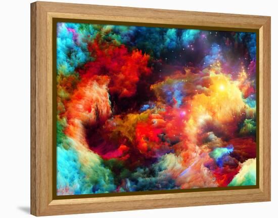 Cool Fractal Paint-agsandrew-Framed Stretched Canvas