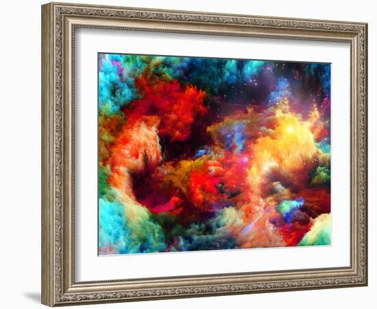 Cool Fractal Paint-agsandrew-Framed Art Print