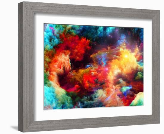 Cool Fractal Paint-agsandrew-Framed Art Print