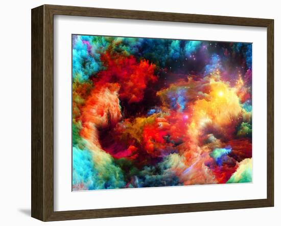 Cool Fractal Paint-agsandrew-Framed Art Print